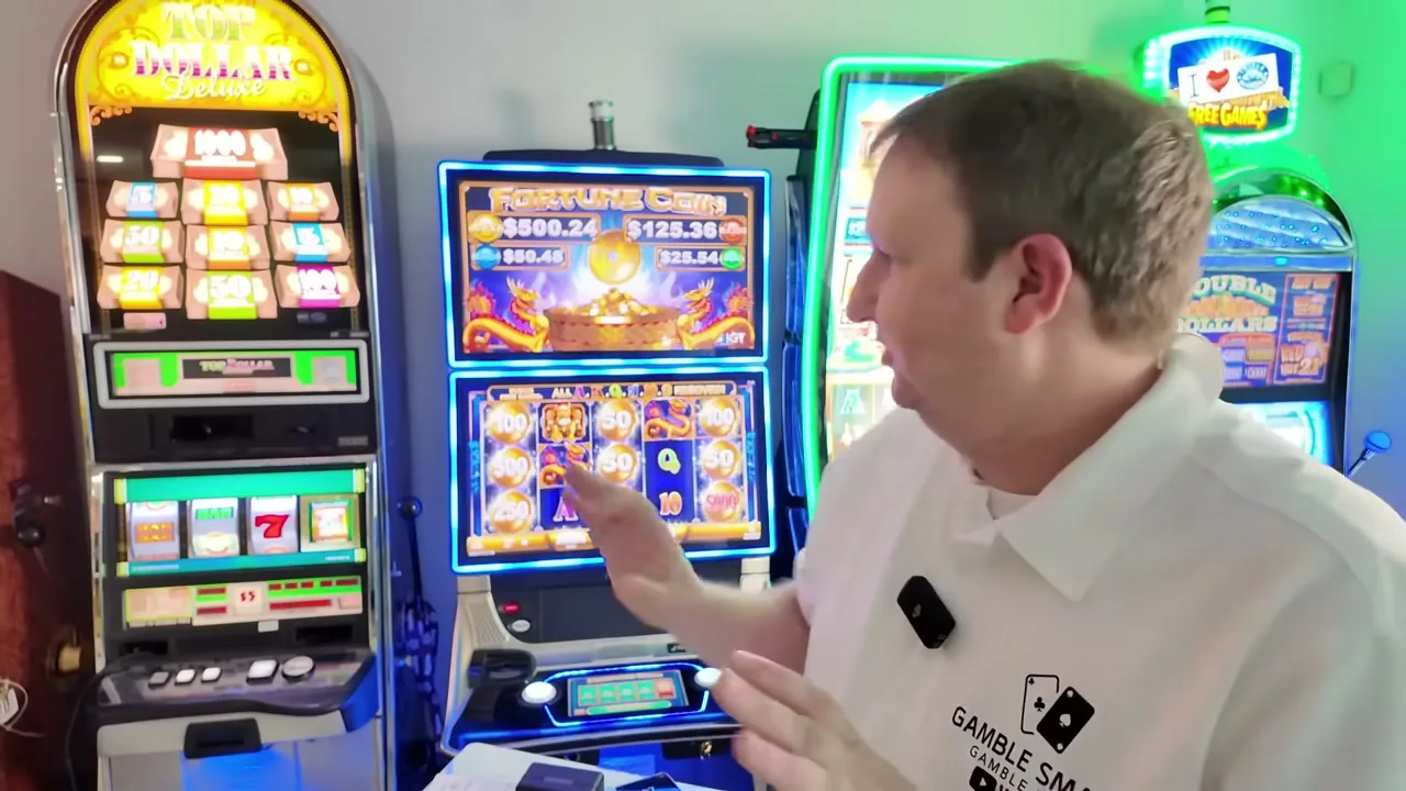 Volatilité d'une machine à sous illustrée par une session de jeu